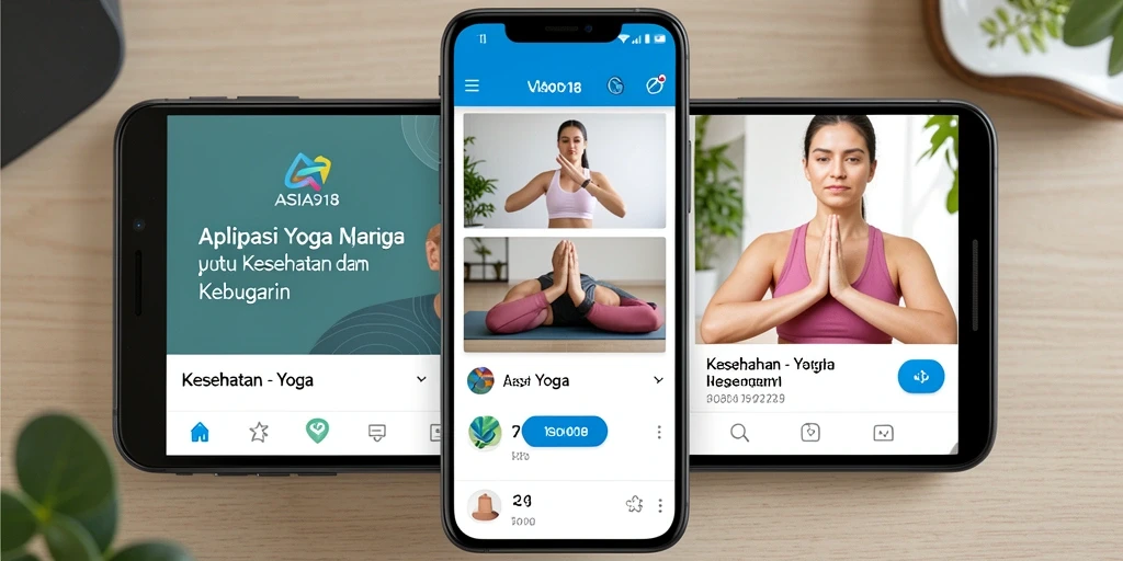 Antarmuka ASIA918 yang menarik untuk latihan Yoga.