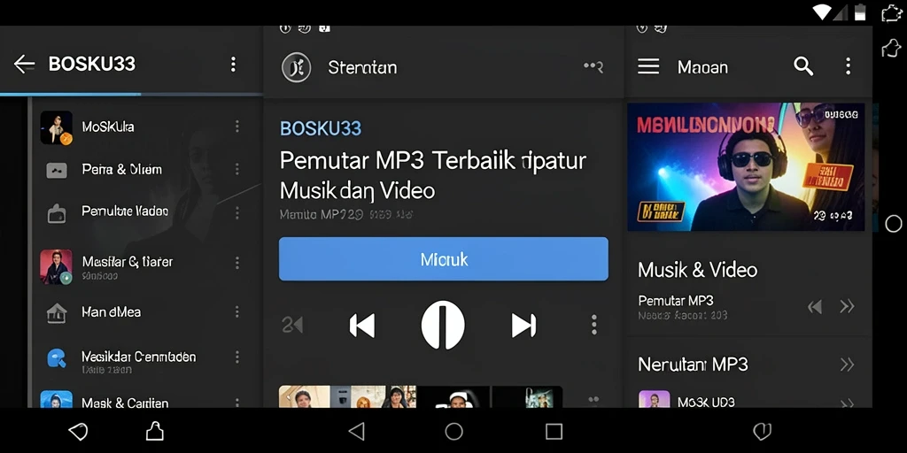 Antarmuka BOSKU33 yang intuitif dan mudah digunakan.