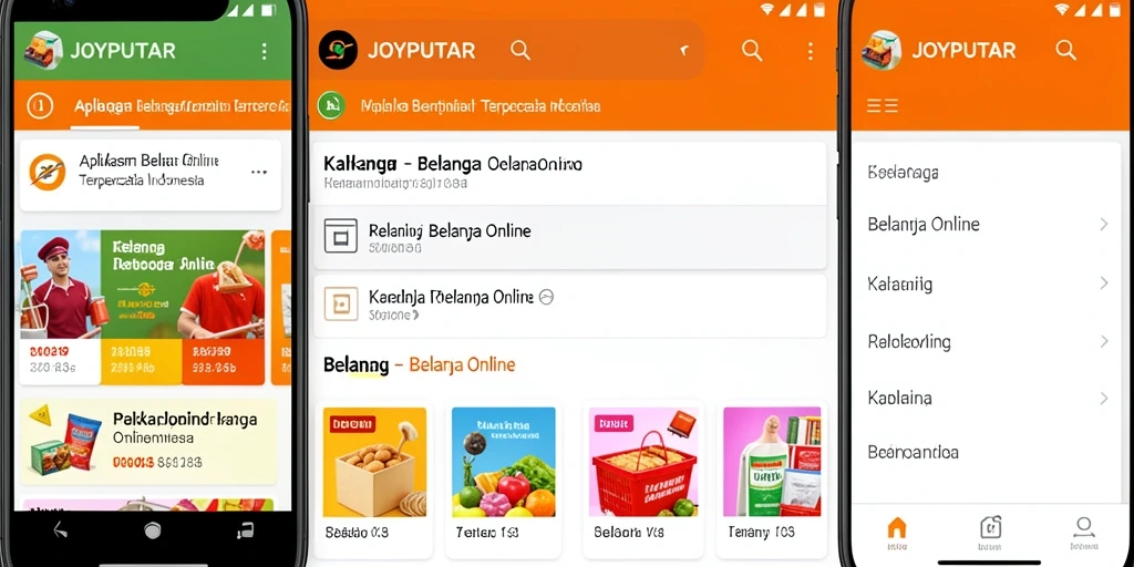Antarmuka aplikasi JOYPUTAR yang menarik dan fungsional.