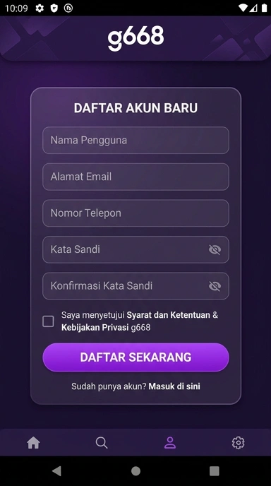 Registrasi Akun G668 untuk Pengguna Android Indonesia